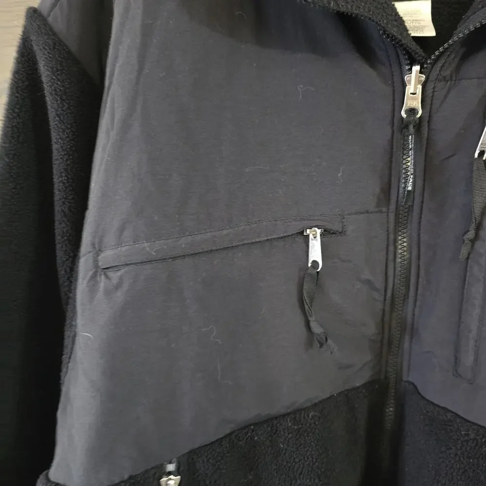 Vtg 90s The North Face Denali Jacket Mens XXL Black Polartec Fleece Full Zip